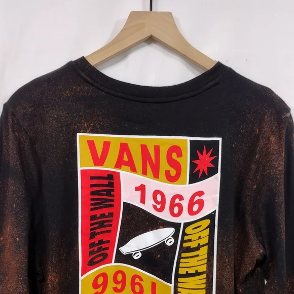 Vans Off The Wall Graphic Retro Shirt Womens M Boho Casual Comfy Streetwear - Picture 7 of 9